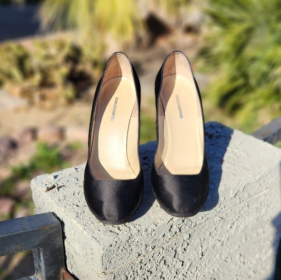 NICHOLAS KIRKWOOD Black Platform Blue Python Leather Heels - Picture 2 of 16